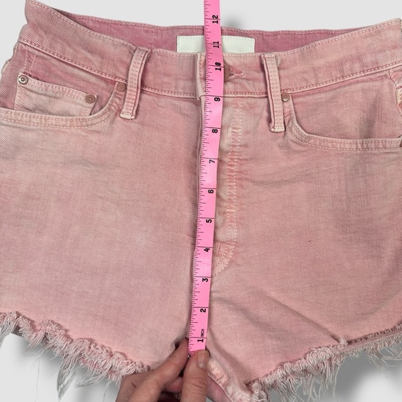 Mother Superior TomCat Kick Fray Denim Shorts Size 25 Pink - Picture 13 of 16
